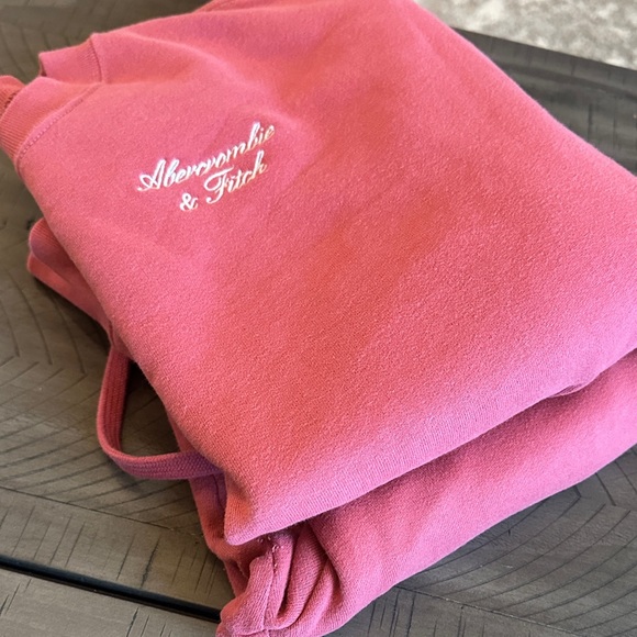 Abercrombie & Fitch Pink Womens Sweatshirt Joggers Matching Set Soft Collection - Picture 15 of 15